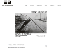 Tablet Screenshot of e3artecontemporanea.com